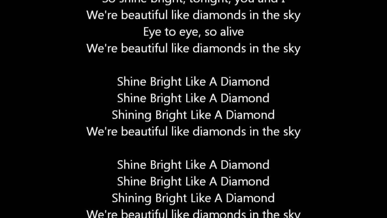 Рианна shine bright like a diamond. Рианна даймонд текст. We beautiful like diamonds in the. We beautiful like diamonds in the. Rihanna diamonds tekst.