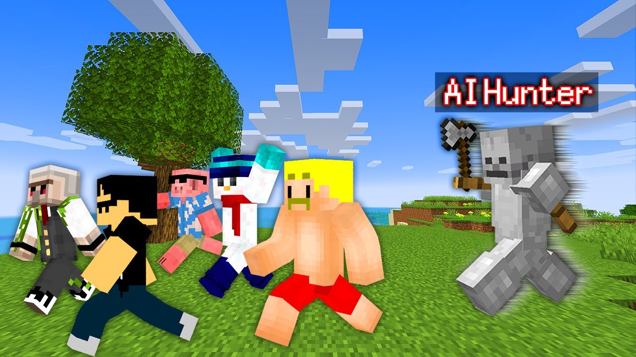【マイクラ】最強のAIハンターが追ってくる世界でエンドラ討伐できるのか？！