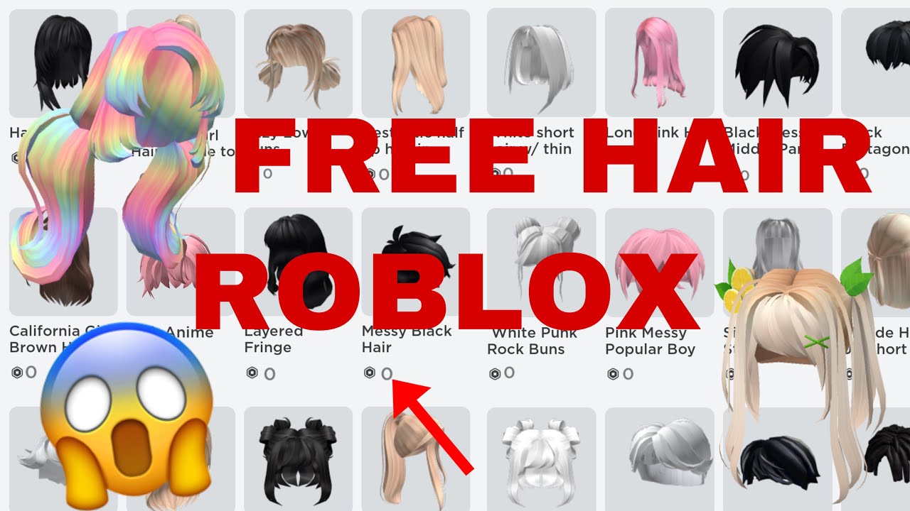 Дешевые волосы в роблокс. Hair Combo Roblox.