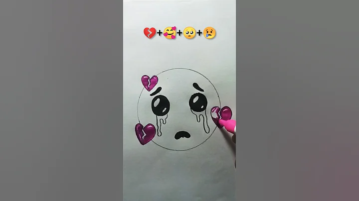Broken Heart||Emoji satisfying creative art #creativeart  #satisfying #art