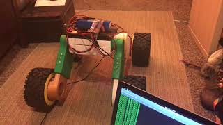 Rover robot low speed motion test