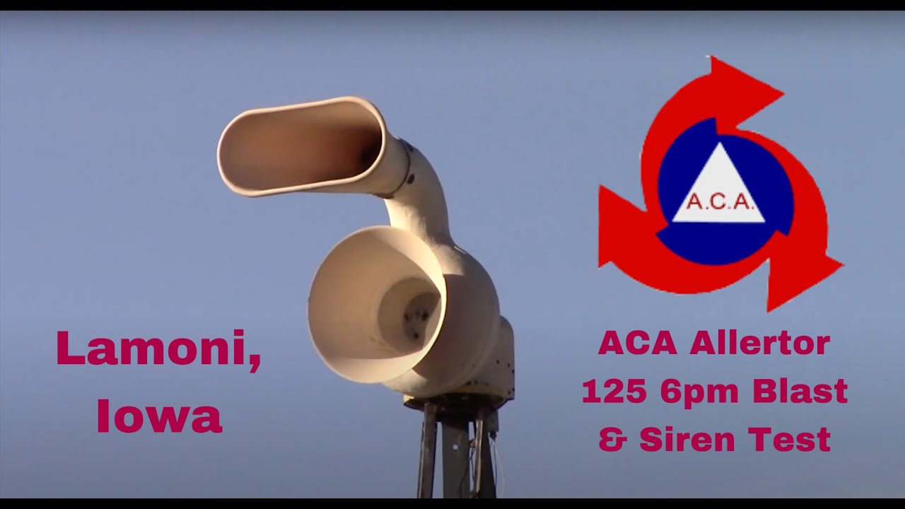 ACA Allertor 125 - Siren Test | Daily Blast & Alert | Lamoni, IA - 9/6/24