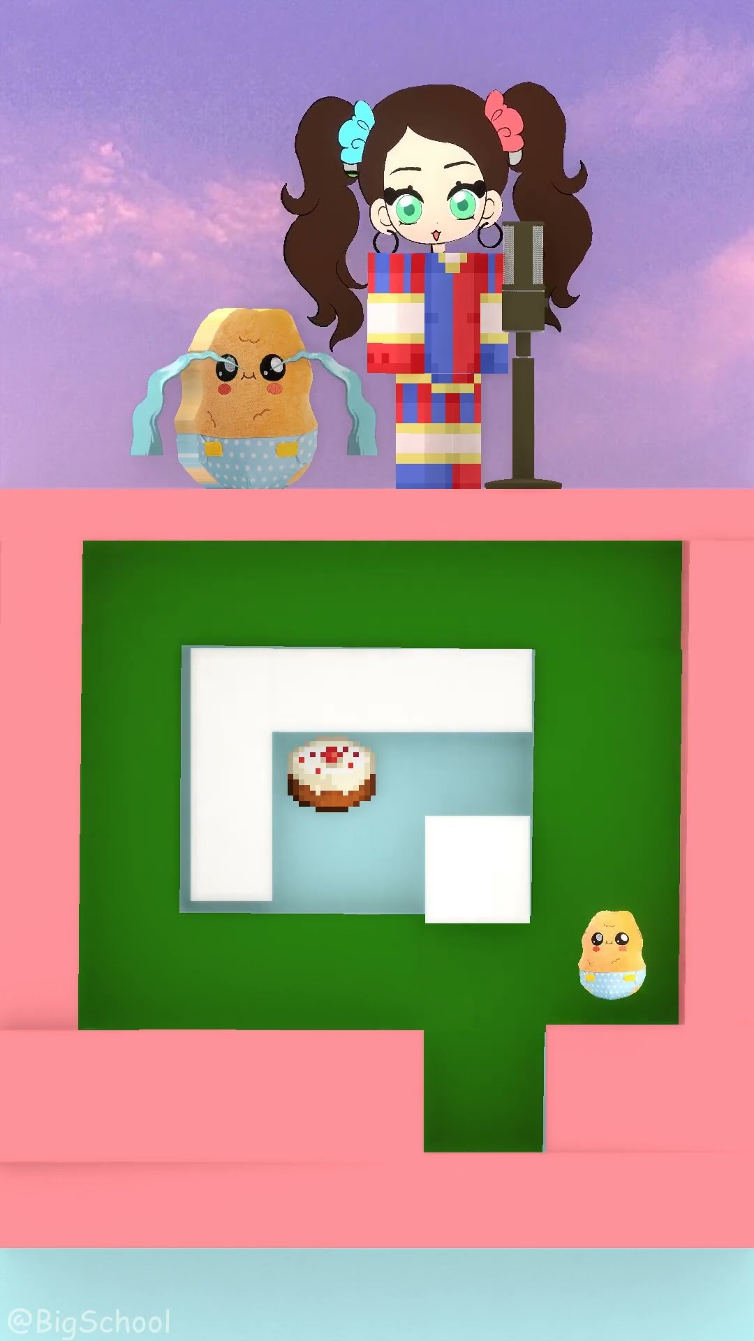AnythingAlexia, sing to help Nuggy get the cake! ?