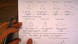 Unit 2C-3A Notes Day 1 Classifying Triangles