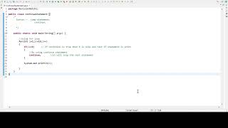 Famous Java Program:  How to write Continue Statement Using For Loop #75dayshardchallenge25/75 #java Net Worth