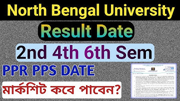 NBU Result: 2nd 4th 6th Sem Result Date| PPR PPS date, Original marksheet Distribution Date.. #NBU