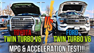 2023 Ford F150 Lariat VS Toyota Tundra LTD: Which Twin Turbo V6 Has The Best MPG And Acceleration?