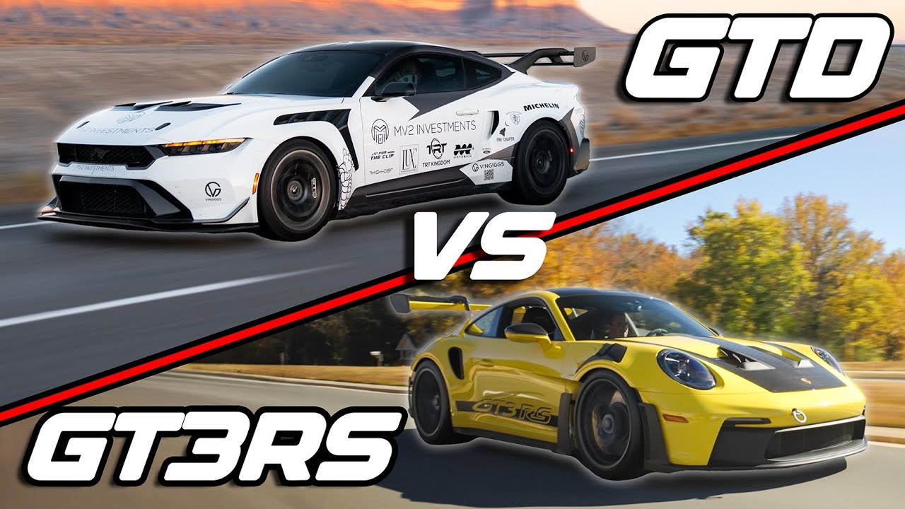 Mustang GTD 2025 года против Porsche GT3RS 2025 года