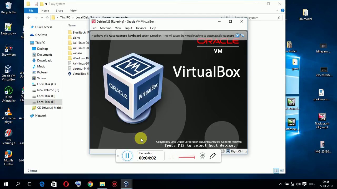 how to install and work Virtualbox in Windows10 in tamil