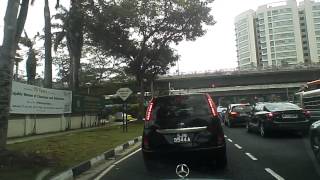 Cars parked against double yellow lines at SCGS 20141023