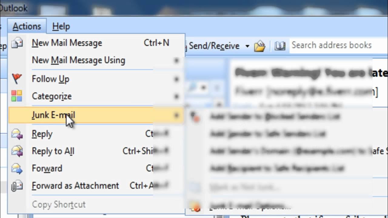 Спам в аутлук. Уведомление о прочтении Outlook 2007. Где в Outlook найти спам. Outlook how to Block user. Permanent mailing address