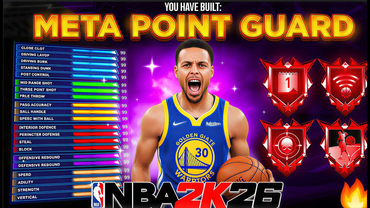*NEW* BEST 6'4 99 THREE POINT GUARD BUILD IN NBA2K26!! BEST SMALL GUARD BUILD + BEST SIGS / JUMPSHOT