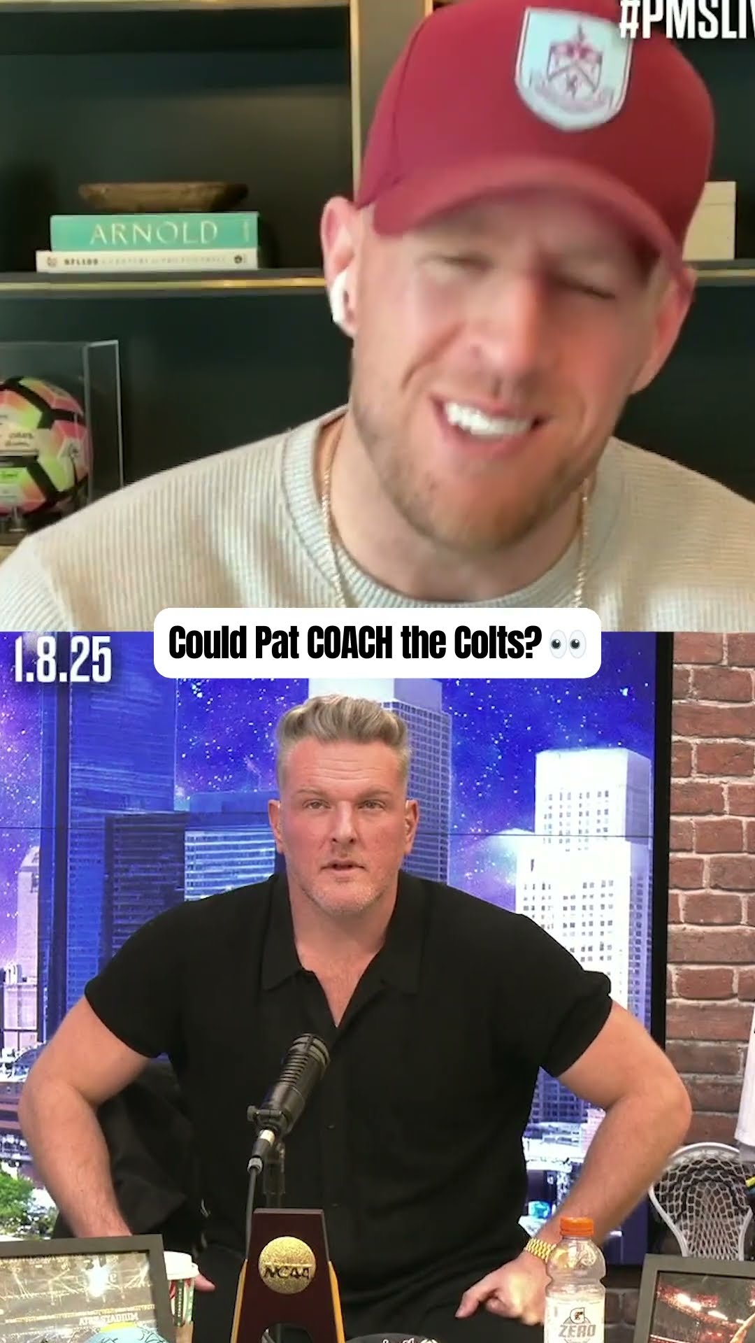 Would Pat McAfee coach the Colts AS A JOKE for $25M? ?