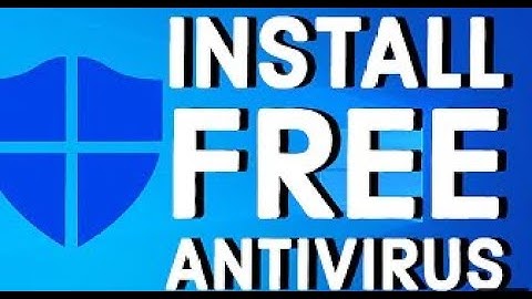 How to install free antivirus for windows 10/8/7