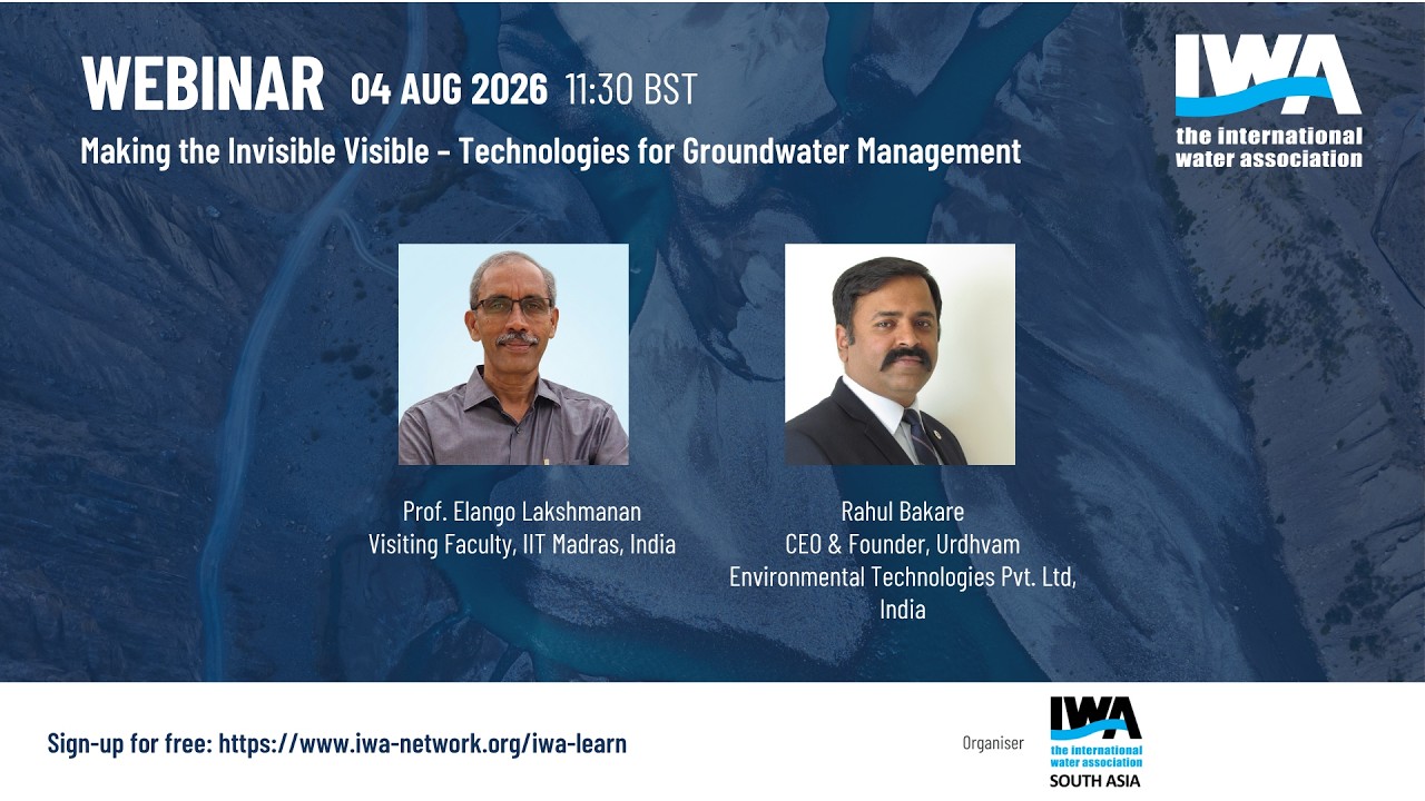 Thumbnail for IWA Webinar - Making the Invisible Visible – Technologies for Groundwater Management