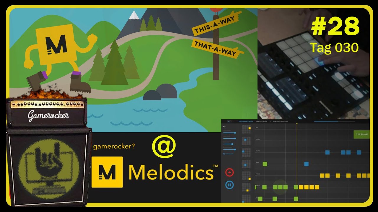 Melodics  # 028 Gamerocker übt Beats – Level 6 [Let's Play | schweizerdeutsch]