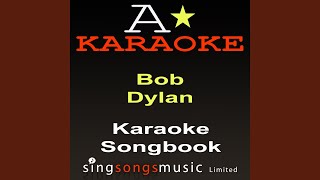 Video thumbnail of "Karaoké - Mr Tambourine Man (Originally Performed By Bob Dylan) (Karaoke Audio Version)"