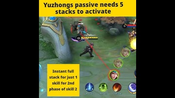 yu zhong instant passive #mlbbguides #yuzhong #shorts #passive