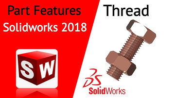 Solidworks tutorial In Hindi 45.Thread features (Bolt and Nut)