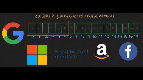 Substring with Concatenation of All Words - Sliding Window - Leetcode 30 - Python and Java