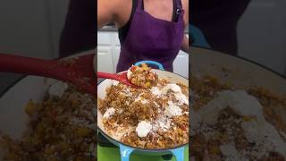 Incredible One Pan Street Corn Taco Rice Skillet