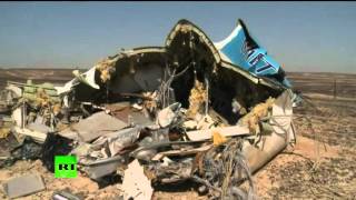 Debris Of Crashed Russian 7K9268 A321 In Sinai