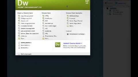 Intro to the Dreamweaver Interface