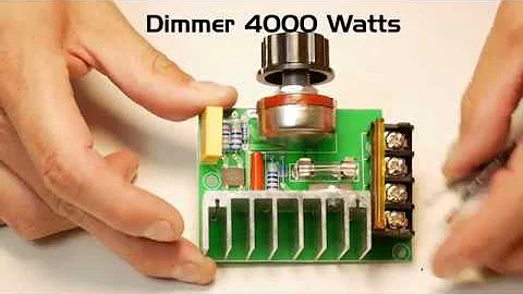 Como explicar o funcionamento de um dimmer?