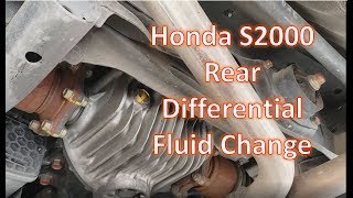 Honda S2000 Differential Fluid Change