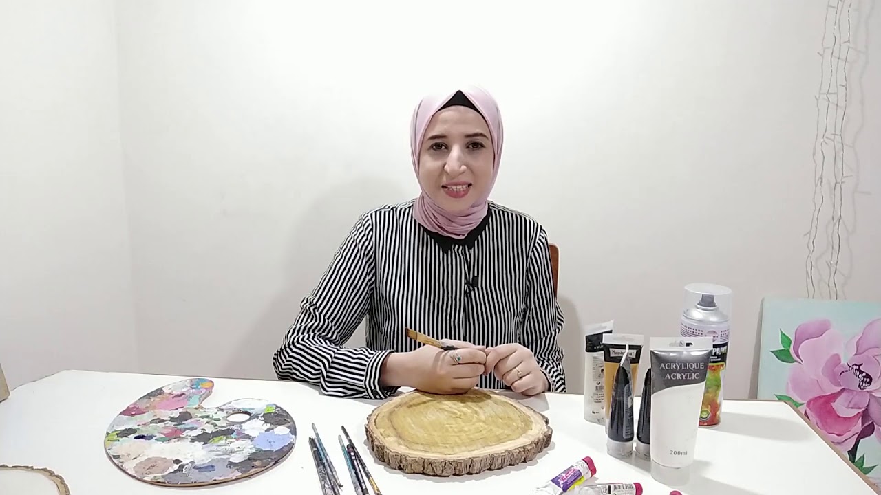 ازاي ارسم علي جزوع الشجر (part 2)  || وازاي احسب التكلفه اللي ابيع بيها ؟؟ woodslice |wood crafts