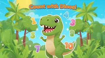 Count with Dinosaurs | Learn Numbers 1–10 | Fun Kids’ Counting Song