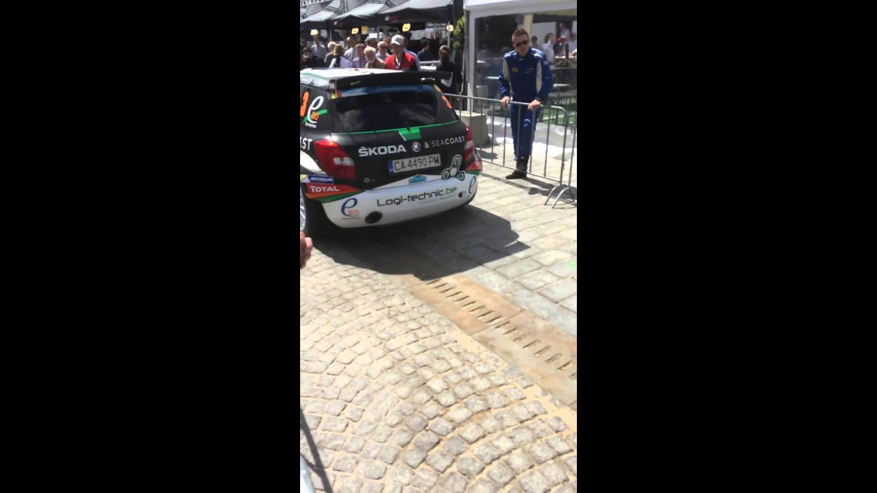 Skoda fabia rally car belgium