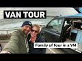 VAN TOUR | Family of four in a converted VW Campervan! | van life