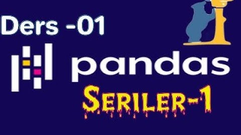 Python Pandas Türkçe Eğitim Serisi Bölüm 1 Seriler-1
