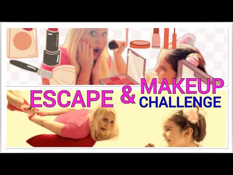 Escape the Tape Hogtie And Makeup Challenge | Banttan Kurtulma ve Makyaj Challenge Gıdıklama Cezalı