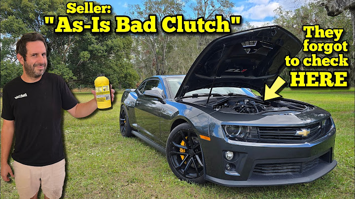 I Bought an Auction Camaro ZL1 with a "Bad Clutch" and Fixed it in 3 Minutes