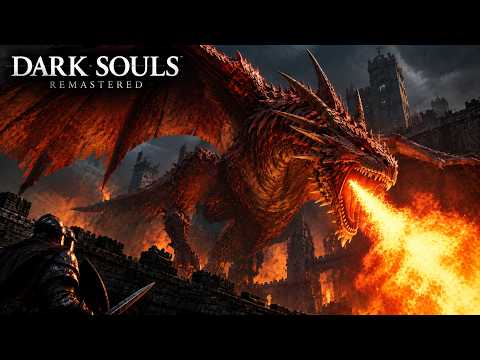 Dark Souls Remastered - Matando o dragão da ponte no inicio do jogo (Hellkite Drake).