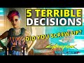 Another 5 terrible decisions in cyberpunk 2077  phantom liberty