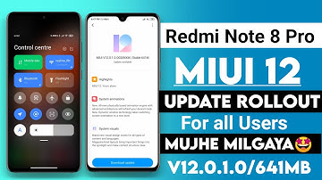 Redmi Note 8 Pro Miui 12 Update Rollout For All Users | Miui 12 update for Redmi note 8 pro