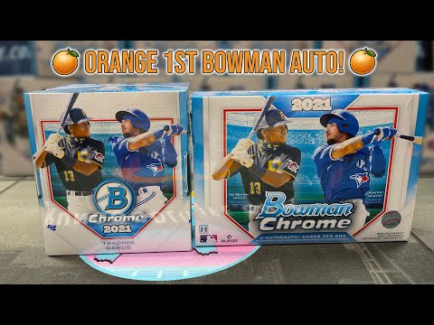 🍊ORANGE 1ST BOWMAN AUTO HIT!!!  | 2021 Bowman Chrome Hobby + HTA Boxes!