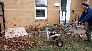 1 horsepower leaf blower experiment