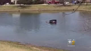 Man Saved After Driving Into Naperville Pond
