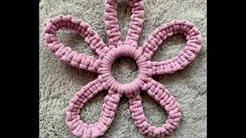 Macrame flower tutorial