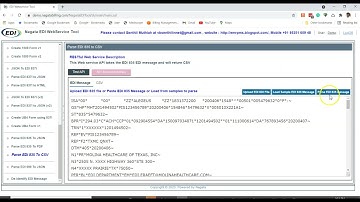 Parse EDI 835 to CSV