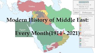 Modern History of Middle East: Every Month(1914 - 2021)