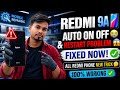 Redmi 9a auto on off problem fixed ✅ 100% working solution || redmi 9a restart problem solved