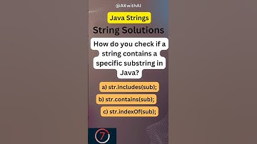 String Solutions in Java #javashorts #corejava #javaforbeginners #javaquiz #programmingshorts #mcq