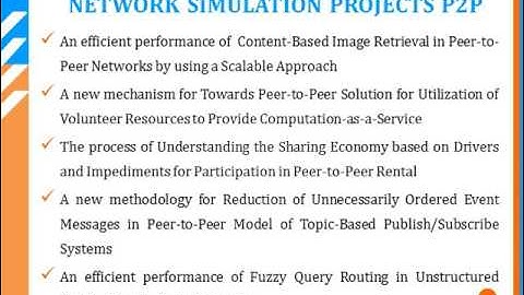 NETWORKING  simulation project p2p