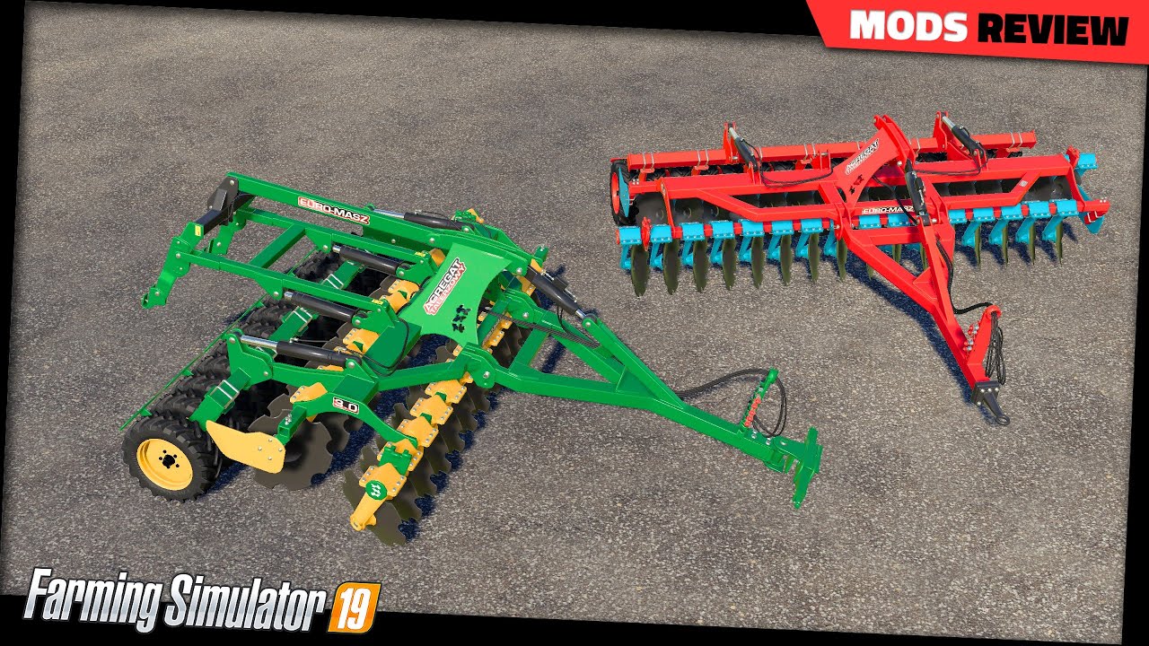 FS19 | Euro-Masz ATOP (Disc Harrow) - Farming Simulator 19 Mods Review