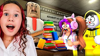 ESCAPAMOS DO PROFESSOR DOIDO - GREAT SCHOOL BREAKOUT! (First Person Obby)